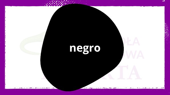 Negro – czarny kolor po hiszpańsku Czarny po hiszpańsku: negro