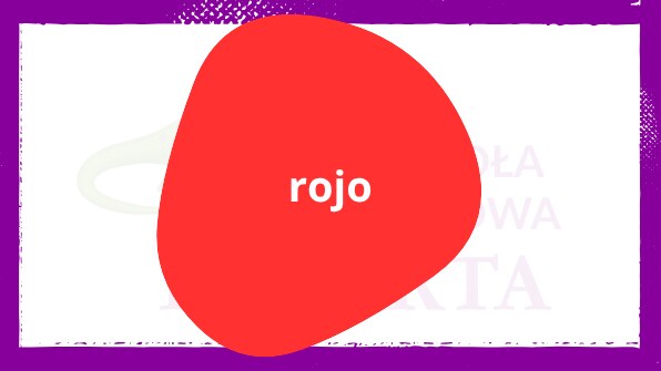 Rojo – czerwony kolor po hiszpańsku Czerwony po hiszpańsku: rojo